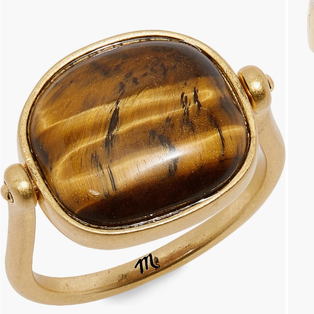 Swivel Ring Women's Ring - Tigers Eye/Carnelian